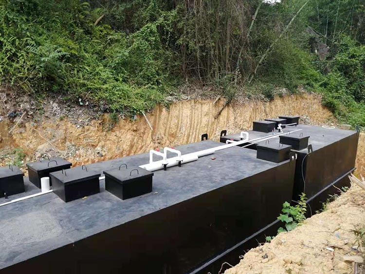 污水处理设备施工现场